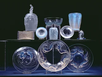 Selection of Bottles, Plates and Glasses
